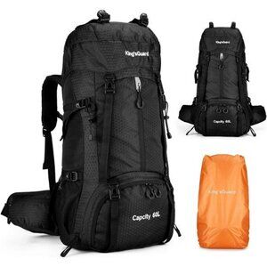 KingsGuard 60L Hiking Backpack Waterproof Camping Backpack Outdoor Travel Daypac